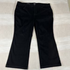 NYDJ Julia Flare Women's Sz 20W Black Jeans Stretch Casual Inseam 27"